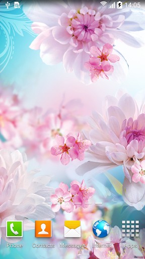 Screenshot dello Schermo Flowers by Live wallpapers 3D sul cellulare e tablet.