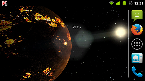 Screenshot dello Schermo Foreign Planets 3D sul cellulare e tablet.
