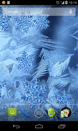 Screenshot dello Schermo Frozen glass sul cellulare e tablet.