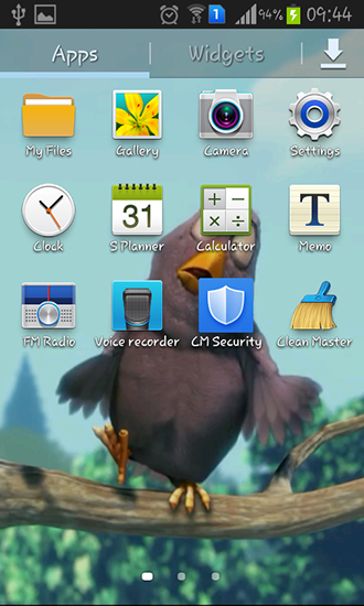 Screenshot dello Schermo Funny bird sul cellulare e tablet.