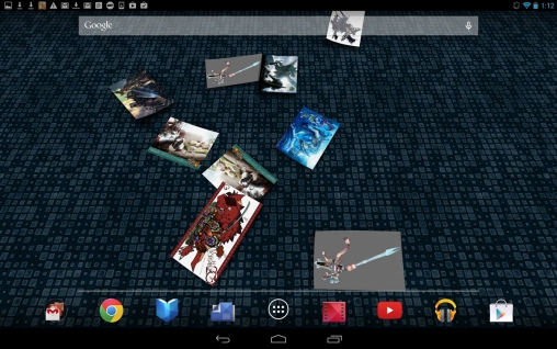 Screenshot dello Schermo Gallery 3D sul cellulare e tablet.