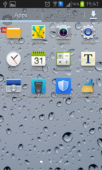 Screenshot dello Schermo Glass sul cellulare e tablet.