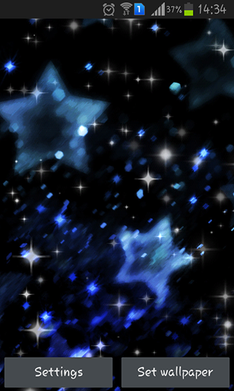 Screenshot dello Schermo Glitter sul cellulare e tablet.