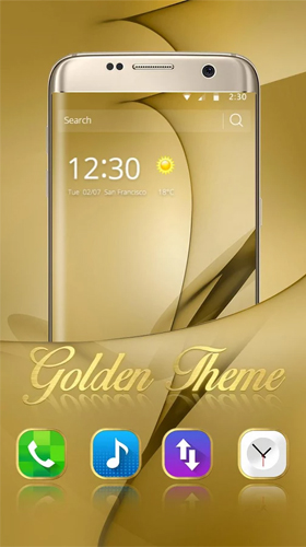 Gold theme for Samsung Galaxy S8 Plus