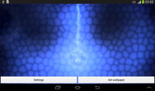 Screenshot dello Schermo Green neon sul cellulare e tablet.