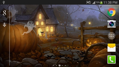 Screenshot dello Schermo Halloween 2015 sul cellulare e tablet.
