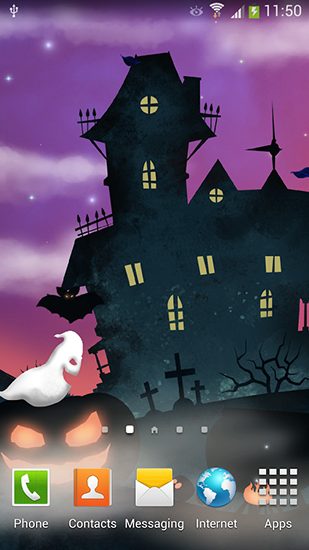 Screenshot dello Schermo Halloween night sul cellulare e tablet.