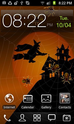 Screenshot dello Schermo Halloween: Spiders sul cellulare e tablet.