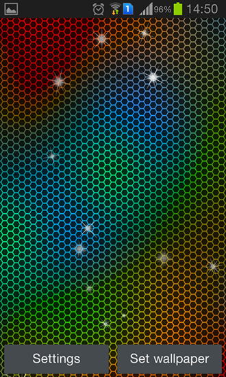 Screenshot dello Schermo Honeycomb sul cellulare e tablet.