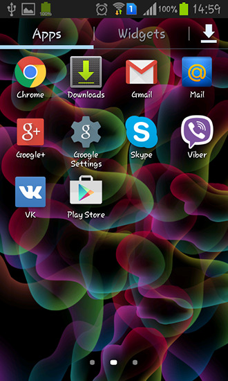 Screenshot dello Schermo Jelly sul cellulare e tablet.