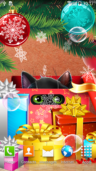 Screenshot dello Schermo Kitten on Christmas sul cellulare e tablet.