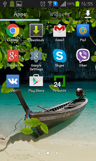 Screenshot dello Schermo Lake sul cellulare e tablet.