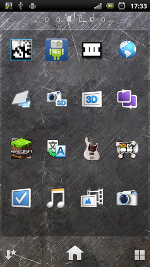 Screenshot dello Schermo Layer 3D sul cellulare e tablet.