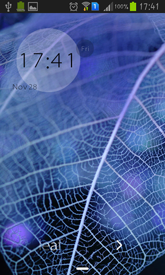 Screenshot dello Schermo Leaf sul cellulare e tablet.