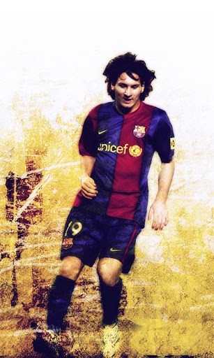 Screenshot dello Schermo Lionel Messi sul cellulare e tablet.