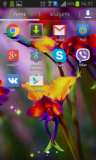 Screenshot dello Schermo Little summer flowers sul cellulare e tablet.