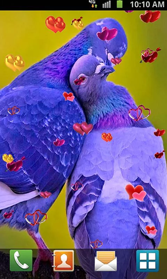 Screenshot dello Schermo Love: Birds sul cellulare e tablet.