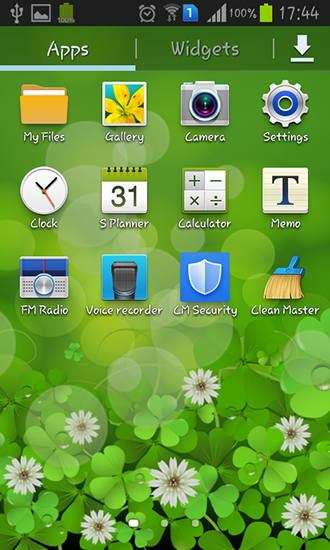 Screenshot dello Schermo Lucky clover sul cellulare e tablet.