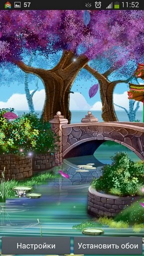 Screenshot dello Schermo Magic garden sul cellulare e tablet.