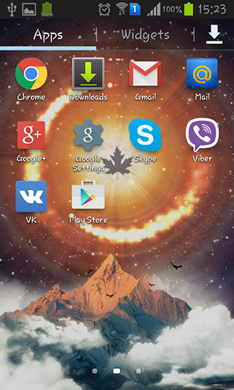 Screenshot dello Schermo Maple leaf sul cellulare e tablet.
