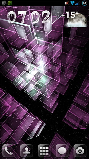 Screenshot dello Schermo Matrix 3D сubes sul cellulare e tablet.