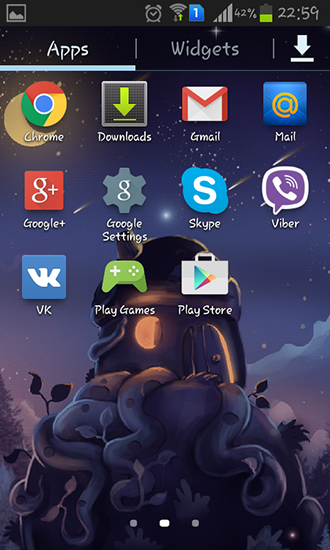 Screenshot dello Schermo Meteor shower sul cellulare e tablet.
