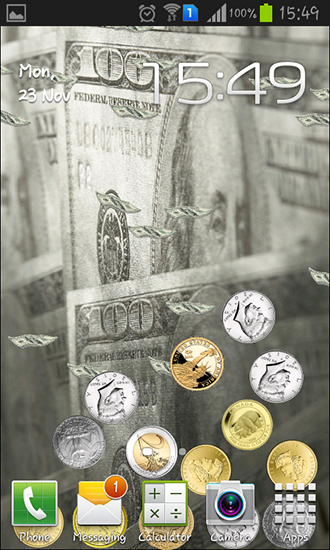 Screenshot dello Schermo Money magnate sul cellulare e tablet.