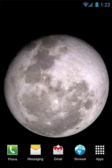Screenshot dello Schermo Moon phases sul cellulare e tablet.