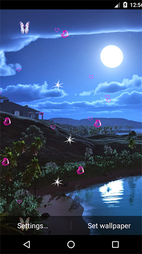 Moonlight by 3D Top Live Wallpaper
