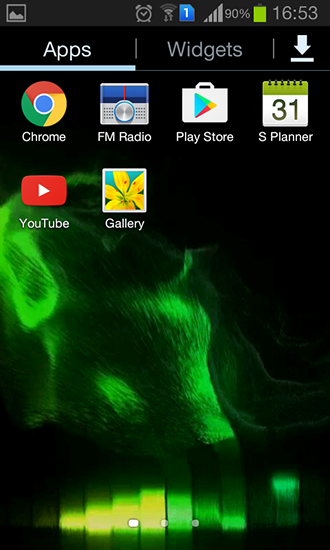 Screenshot dello Schermo Music equalizer sul cellulare e tablet.