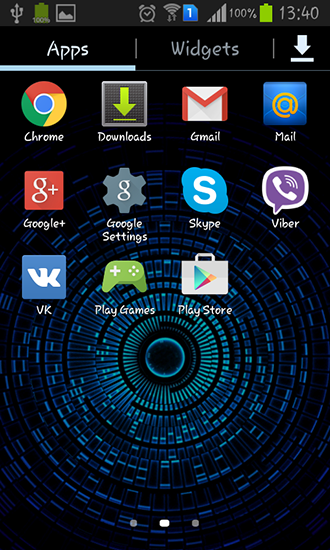 Screenshot dello Schermo Mystic halo sul cellulare e tablet.