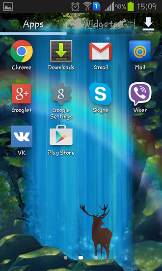 Screenshot dello Schermo Mystic waterfall sul cellulare e tablet.