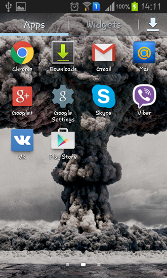 Screenshot dello Schermo Nuclear explosion sul cellulare e tablet.