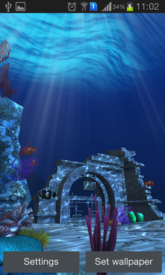 Screenshot dello Schermo Ocean by Linpus technologies sul cellulare e tablet.