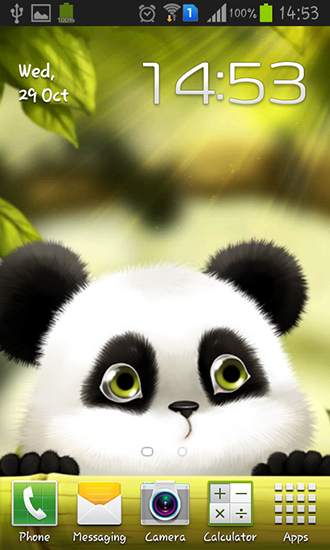 Screenshot dello Schermo Panda sul cellulare e tablet.