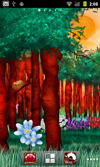 Screenshot dello Schermo Peaceful forest sul cellulare e tablet.