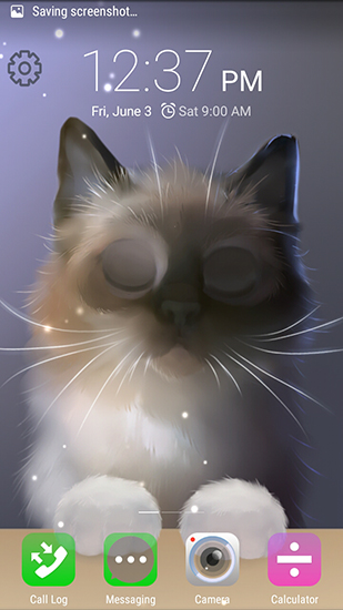 Screenshot dello Schermo Peper the kitten sul cellulare e tablet.
