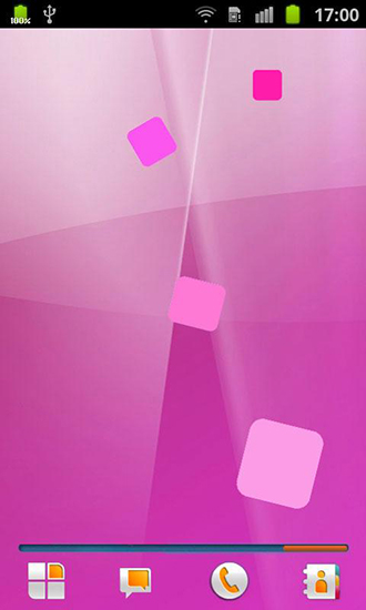 Screenshot dello Schermo Pink sul cellulare e tablet.
