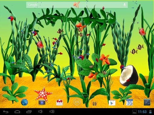 Screenshot dello Schermo Plasticine aquarium sul cellulare e tablet.