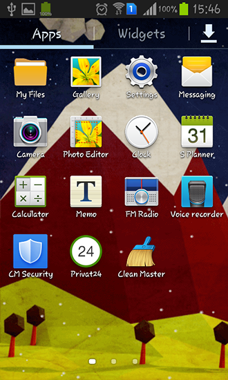 Screenshot dello Schermo Polygon hill sul cellulare e tablet.