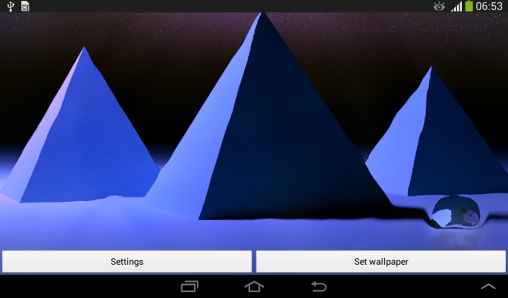 Screenshot dello Schermo Pyramids sul cellulare e tablet.
