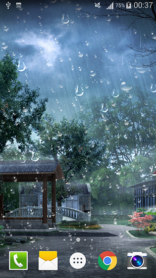 Screenshot dello Schermo Raindrop sul cellulare e tablet.