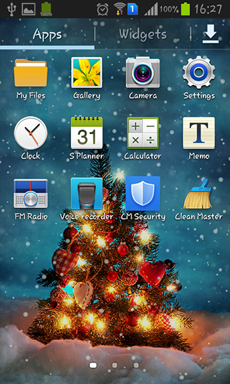 Screenshot dello Schermo Real snow sul cellulare e tablet.