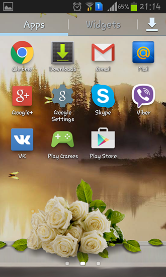 Screenshot dello Schermo Rose: Summer morning sul cellulare e tablet.