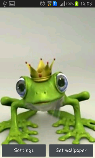 Screenshot dello Schermo Royal frog sul cellulare e tablet.