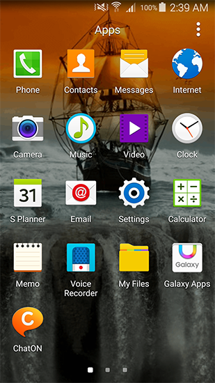 Screenshot dello Schermo Sailboat sul cellulare e tablet.