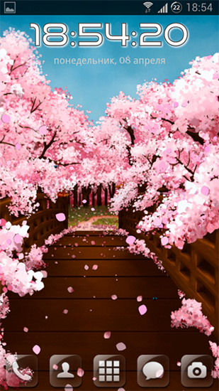 Screenshot dello Schermo Sakura's bridge sul cellulare e tablet.