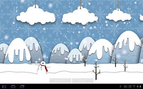 Screenshot dello Schermo Samsung: Parallax winter sul cellulare e tablet.