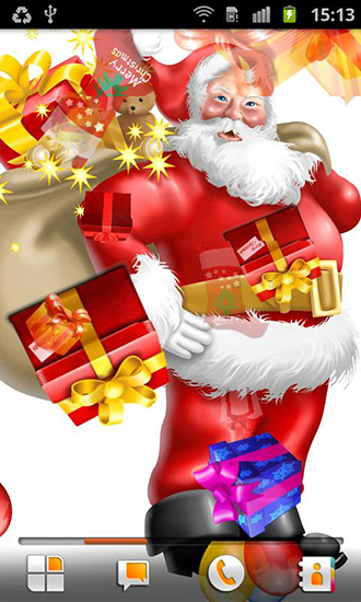 Screenshot dello Schermo Santa Claus sul cellulare e tablet.