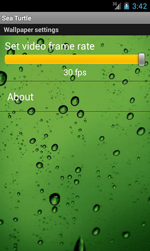 Screenshot dello Schermo Sea turtle sul cellulare e tablet.
